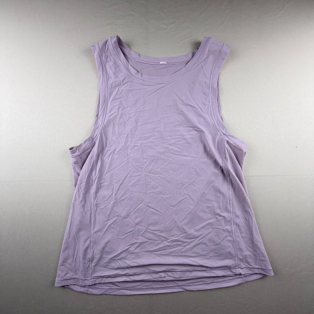 Lululemon‎ Train to Be Tank Top Womens Purple Solid Athletic Workout S 0282